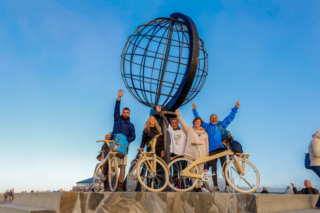 Syklet igjennom Europa på tresykkel helt til Nordkapp