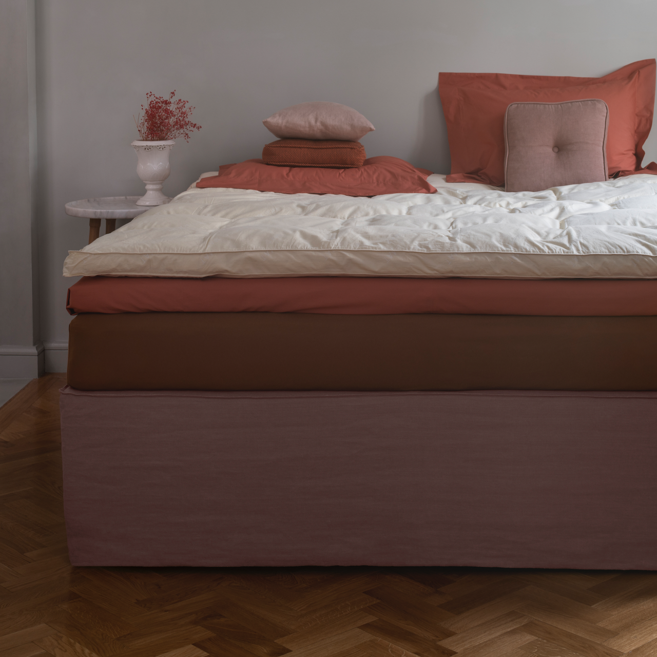 Dimoklis A - sängkjol för kombination med sänggavel
